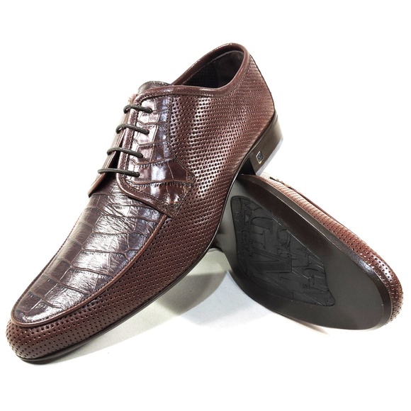 GOODMAN ?? MEN\'S SOFT BROWN LEATHER COMFORT SUMMER OXFORD SHOES main image 4